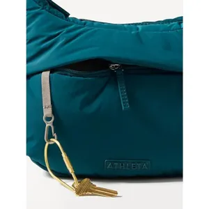 New Athleta All About Small Crossbody Hobo Bag Coastal Teal thumbnail 4