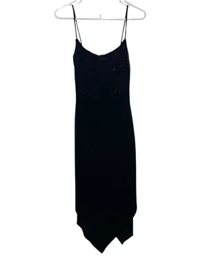 Vintage Rampage 90s Y2K Velvet crystal Fairy Hem Midi Slip Dress cocktail moody thumbnail 5