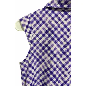 Ibkul Gingham Sleeveless Polo Lavender/White Golf Tennis Women'S‎ Size Small thumbnail 8