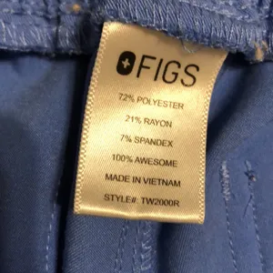Figs Yola Skinny Scrub Pants Women’s Size Small Ceil Blue Color thumbnail 8
