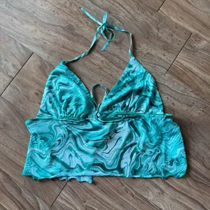 Teal Halter Tie thumbnail 2