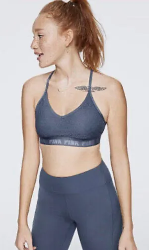 Pink Sport Lightly Line Sports Bra thumbnail 1