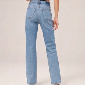 Abercrombie & Fitch The 90's Baggy Low Rise Jeans Straight Leg Size 2 thumbnail 7