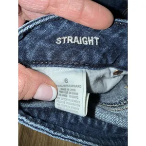 American Eagle Y2K‎ Women's Sz 6 Straight Leg Stretch Jeans 10/2012 thumbnail 3