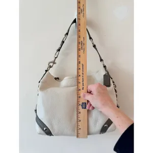 Coach F15251 Carly Legacy Gold Leather Shoulder Bag Women Cream Detachable Strap thumbnail 13