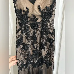Aspeed Lace Formal Beaded Long Tulle Dress Size S thumbnail 4