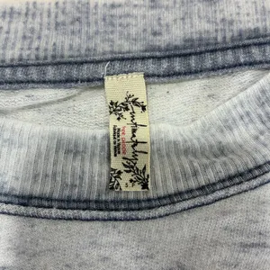 Free People Intimately Burnout Tee T Shirt Top Blue‎ White Womens Size S thumbnail 4
