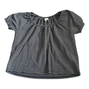 Madewell Texture And Thread Peasant Top In Stripe thumbnail 2