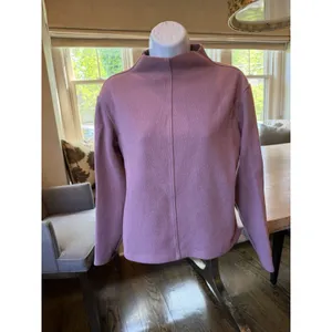 A New Day Sweater Top Women's Size Medium Mauve Mock Neck Long Sleeve Top EUC thumbnail 12
