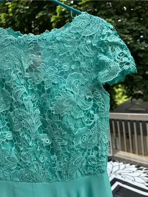 JJs House Estelle bridesmaid Dress Lace Bodice in Spa (Aqua blue/green) (206482) thumbnail 12