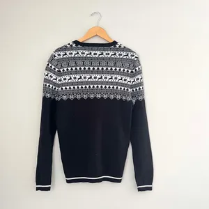ASOS Design Knitted Fairisle Sweater Winter Christmas Print Size Small thumbnail 4