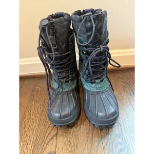Hunter Skylar Waterproof Boot Green/black Women's Sz 7 $225 thumbnail 3
