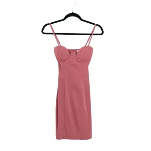 ASOS‎ Rare London Pink Midi Cup Dress Size US 2 thumbnail 3