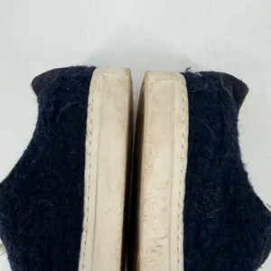 Common Projects Tournament Low Sneakers Womens 38‎ Navy Wool Leather Minimalist thumbnail 4