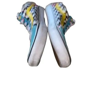 Vans Off the Wall Old Skool Crazy Check Neon Sneakers Mens 6.5 Womens 8 thumbnail 9