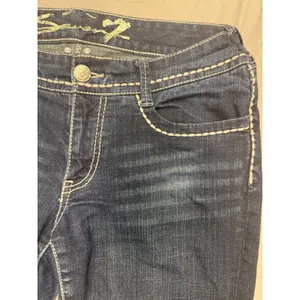 Vintage Seven For All Mankind Skinny Jeans Women's 10 Blue Denim Y2K EUC thumbnail 4