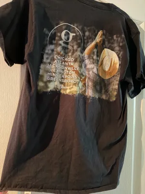 Hanes Garth Brooks World Tour 2014 Black Graphic Tee thumbnail 4