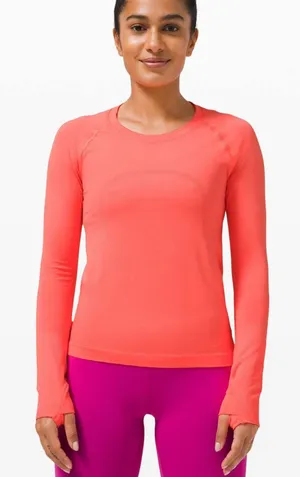 Lululemon Swiftly Tech Long-Sleeve Shirt 2.0 race length size 8 thumbnail 1