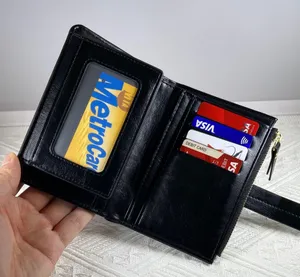Wallet for Women,Trifold Snap Closure Wallet,Credit Card Holder Coin Purse thumbnail 6