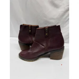 Gentle Souls by Kenneth Cole Women's Blakely Ankle Leather Bootie in‎ Merlot 5.5 thumbnail 5