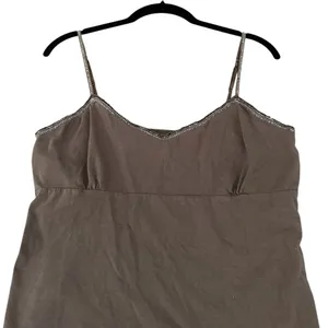 Vintage Y2k American Eagle Babydoll Cami Tank Top Beaded Trim Grunge Size XL thumbnail 2