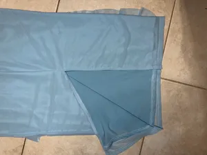 Light Blue Ruffled Dress Size M thumbnail 3