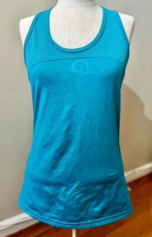 Disney Parks Athletic Performance Racerback Mesh Tank Top Teal Size S thumbnail 1