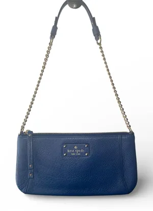 Kate Spade Navy Shoulder Bag with Chain Strap thumbnail 1