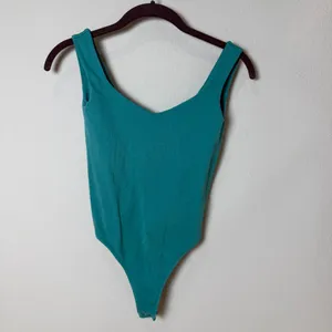 INTIMATELY FREE PEOPLE Green Low Back Cotton Bodysuit Size XS/S thumbnail 2