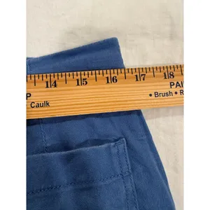 Maeve Crop Pants Womens 31 Petite Blue Regular Fit Flat Front Comfort High Waist thumbnail 9