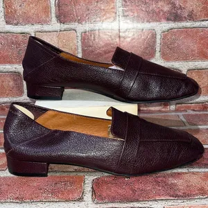 Pre-Owned Fierro Leather Brown Loafers Woman Shoes Business Casual Size 9 40 thumbnail 4
