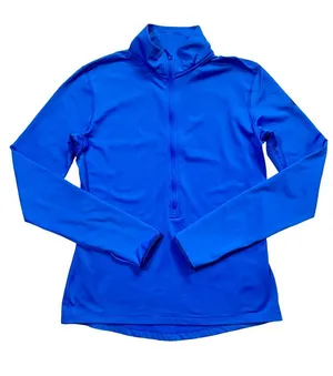 Nike Pro Dri-Fit Blue Half Zip Pullover Jacket Size Large thumbnail 1