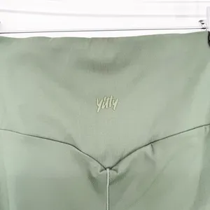 NWT Yitty High Rise Flared Active‎ Leggings Women's Size S Green Gym Girl thumbnail 6