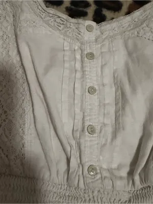 2000s vintage style abercrombie & fitch white whimsical babydoll lace mini dress thumbnail 7