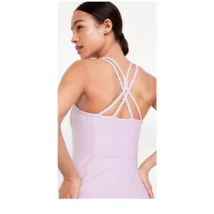 Old Navy Exercise Dress Women XL Purple PowerSoft Strappy Back Athletic Tennis‎ thumbnail 2