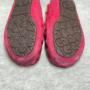 UGG Australia Dakota Sangria Pink Suede Moccasin Slippers 5612‎ Womens 7 GUC thumbnail 7