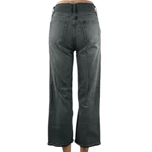 GAP 1969 Women's Black Gray Wide Leg High Waisted Denim Jeans Pants Size 24 thumbnail 3
