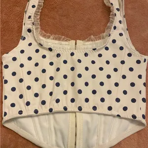 Altar’d State Alex ruffled trim corset top. Size XS thumbnail 2