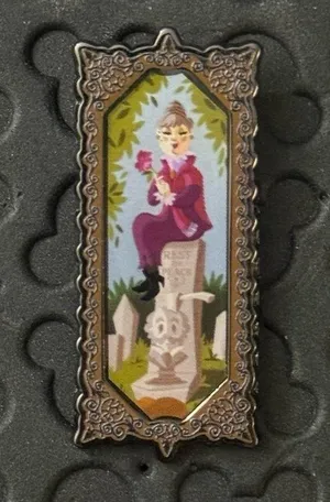 Disney Loungefly Old Woman with Rose Stretching Portrait Constance Hatchaway Pin thumbnail 1