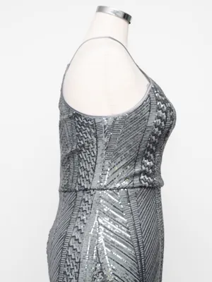 Alex & Eve by Alex Evenings - Sequin Halter Gown thumbnail 14