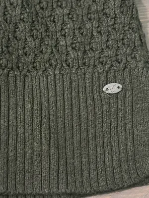 American Eagle Women’s Small Forest Green Textured V-Neck Knit Sweater thumbnail 2
