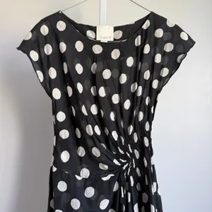 ARYN K. Black White Polka Dot Twist Front Dress‎ Size S thumbnail 2