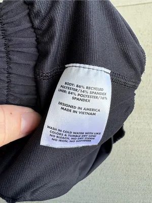 Rhoback Women’s Small Black Running Shorts High waisted 2.5” inseam thumbnail 6