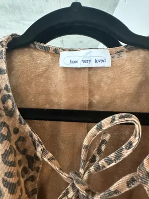 how.very.loved Cheetah Print Denim Shirt thumbnail 3