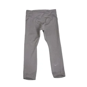 Nike Dri-Fit High Rise Cropped Athletic Activewear Gray Leggings Size Small thumbnail 2