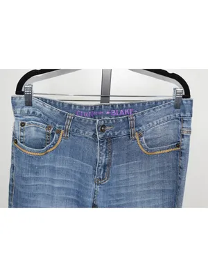 Cruel Denim Blake Jeans Size 11 Long Light Wash Embroidered Pocket Bootcut thumbnail 4