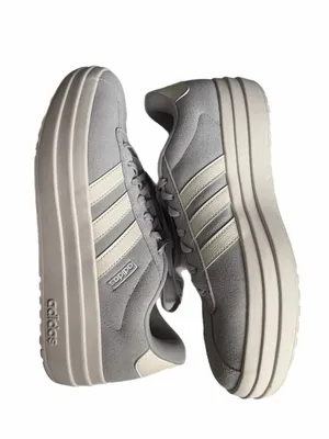ADIDAS VL Court Bold Gray Suede Platform Sneakers Women’s Size 11 thumbnail 6