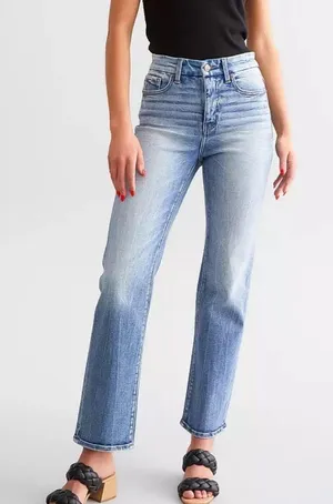 Buckle Black Cropped Straight Jean  thumbnail 1