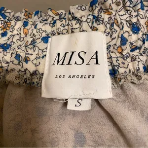 Misa Los Angeles Ruffle Tiered Floral Multicolor Mini Skirt Size S Made In USA thumbnail 3