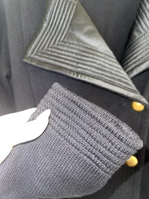 Lauren Ralph Lauren Black Military Knit Jacket Gold Crest Buttons Small‎ thumbnail 12